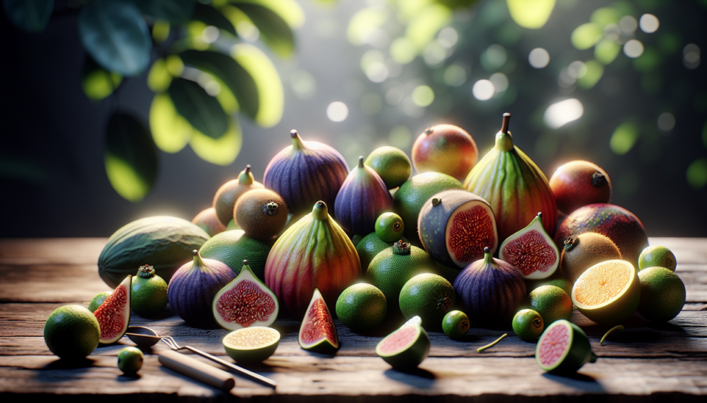 Fruit frais variés de la lettre F.