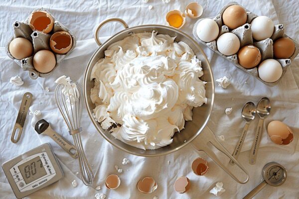 Témoignages et conseils : quel poids de blanc d’œuf pour des meringues parfaites ?
